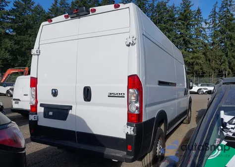 2025 Ram Promaster 3500 Tradesman High Roof 159 Wb W/Pass Seat from USA, damaged, VIN 3C6MRVHG7SE552764